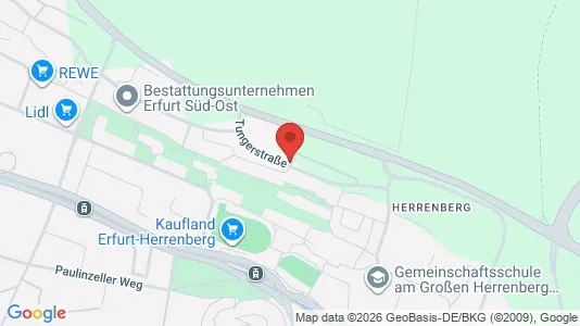 Apartments for rent i Erfurt - kort over placeringen
