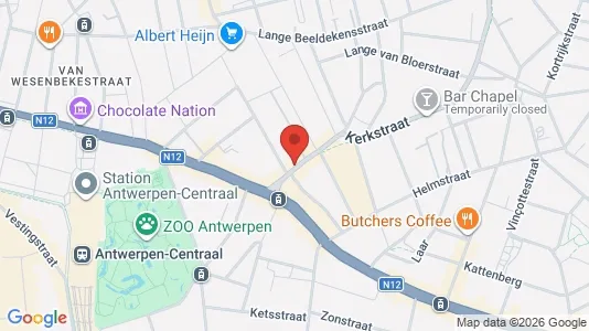 Apartments for rent i Stad Antwerp - kort over placeringen