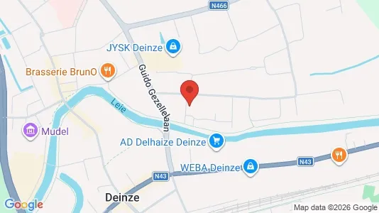 Apartments for rent i Deinze - kort over placeringen