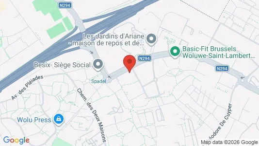 Apartments for rent i Brussels Sint-Lambrechts-Woluwe - kort over placeringen