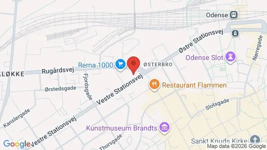 Apartments for rent i Odense C - kort over placeringen