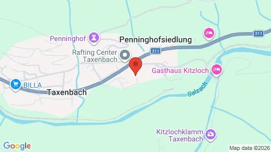 Apartments for rent i Taxenbach - kort over placeringen