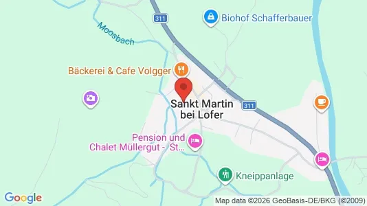 Apartments for rent i Sankt Martin bei Lofer - kort over placeringen