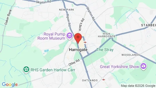 Houses for rent i Harrogate - North Yorkshire - kort over placeringen