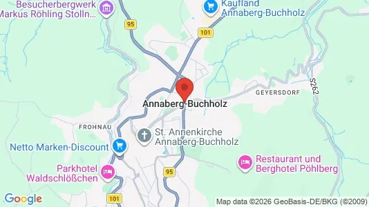 Houses for rent i Erzgebirgskreis - kort over placeringen