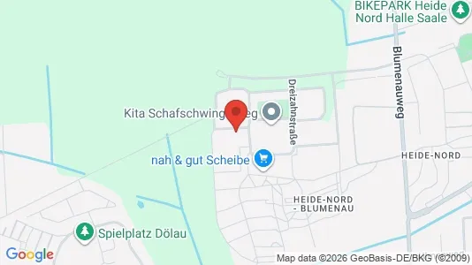 Apartments for rent i Halle (Saale) - kort over placeringen