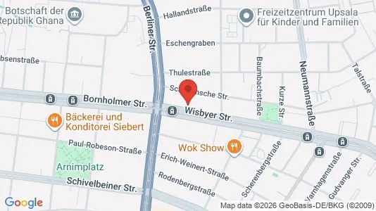Apartments for rent i Berlin Pankow - kort over placeringen