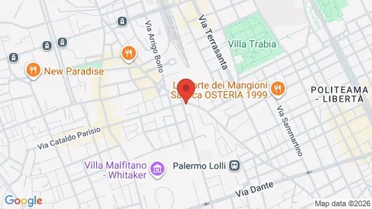 Apartments for rent i Palermo - kort over placeringen