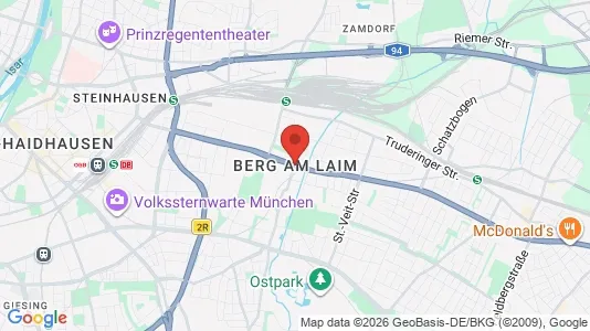 Apartments for rent i Munich Berg am Laim - kort over placeringen