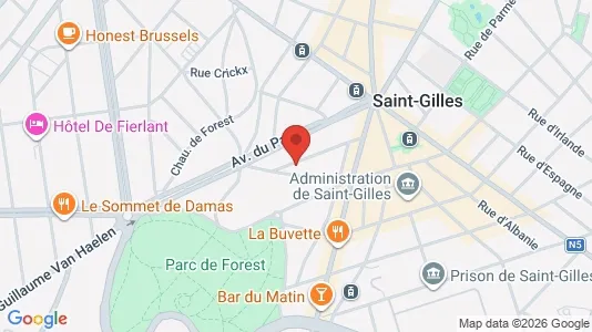 Apartments for rent i Brussels Sint-Gillis - kort over placeringen