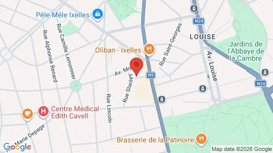 Apartments for rent i Brussels Ukkel - kort over placeringen