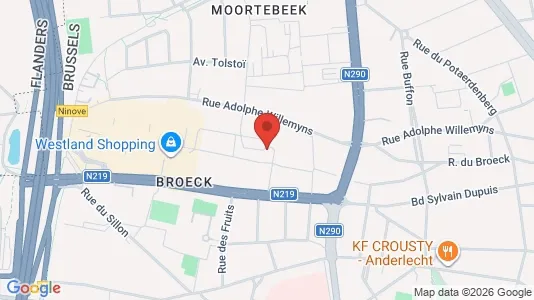 Apartments for rent i Brussels Anderlecht - kort over placeringen