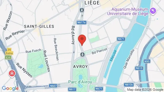 Apartments for rent i Luik - kort over placeringen