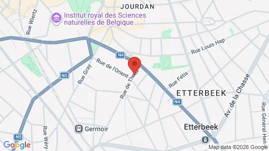 Apartments for rent i Brussels Etterbeek - kort over placeringen