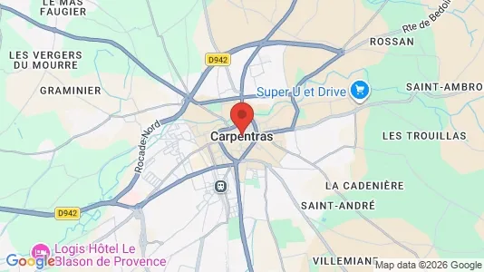 Houses for rent i Carpentras - kort over placeringen