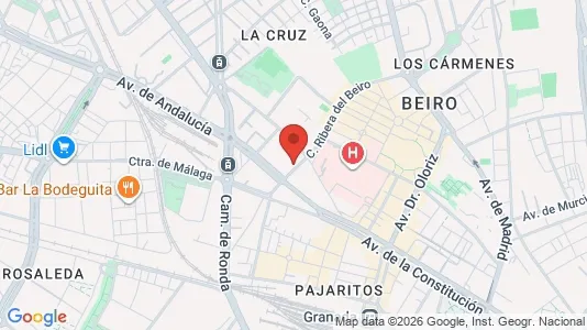 Apartments for rent i Granada - kort over placeringen