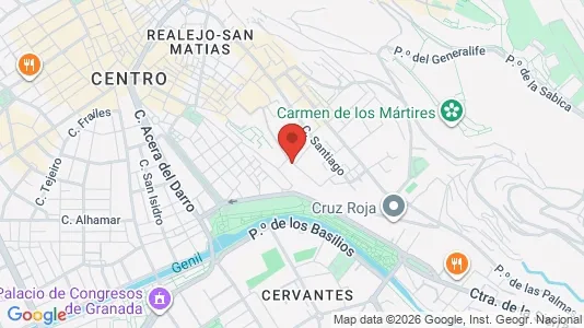 Apartments for rent i Granada - kort over placeringen