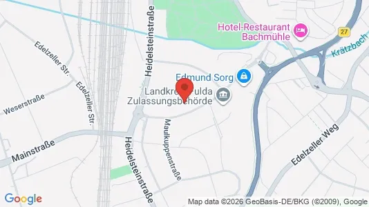 Apartments for rent i Fulda - kort over placeringen