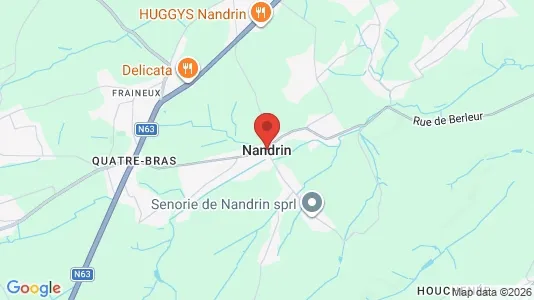 Apartments for rent i Nandrin - kort over placeringen
