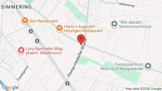 Apartments for rent i Wien Simmering - kort over placeringen