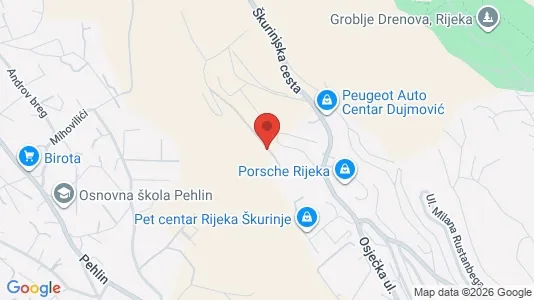 Apartments for rent i Rijeka - kort over placeringen