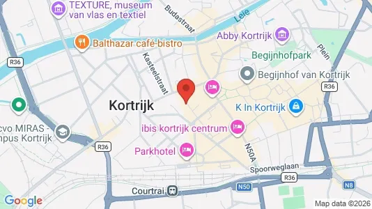 Apartments for rent i Kortrijk - kort over placeringen