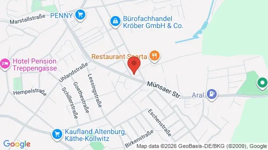 Apartments for rent i Altenburger Land - kort over placeringen