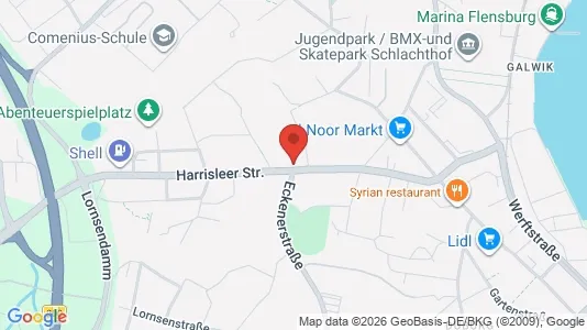 Apartments for rent i Flensburg - kort over placeringen