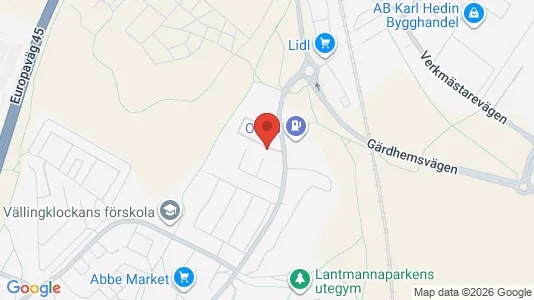 Apartments for rent i Trollhättan - kort over placeringen
