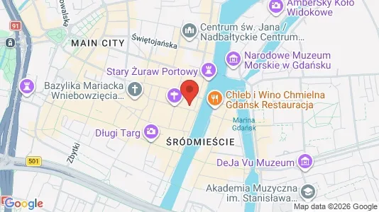 Rooms for rent i Gdańsk - kort over placeringen