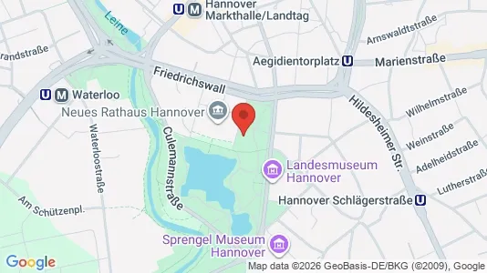 Apartments for rent i Hannover - kort over placeringen