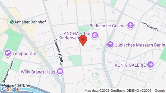 Apartments for rent i Berlin Friedrichshain-Kreuzberg - kort over placeringen