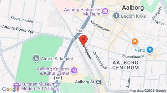 Apartments for rent i Aalborg Center - kort over placeringen