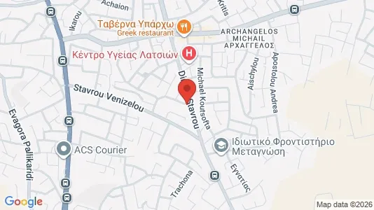 Apartments for rent i Nicosia Latsia - kort over placeringen