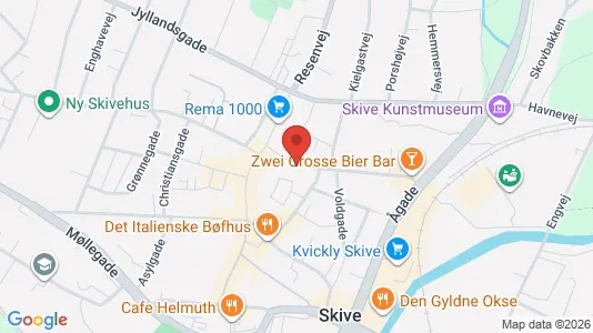 Apartments for rent i Skive - kort over placeringen