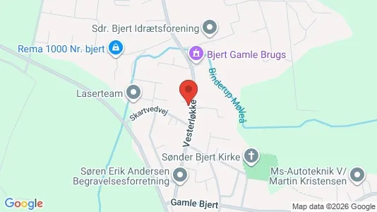 Apartments for rent i Bjert - kort over placeringen