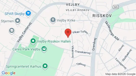 Apartments for rent i Risskov - kort over placeringen