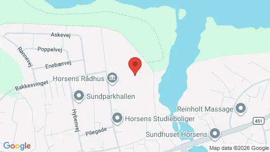 Apartments for rent i Horsens - kort over placeringen