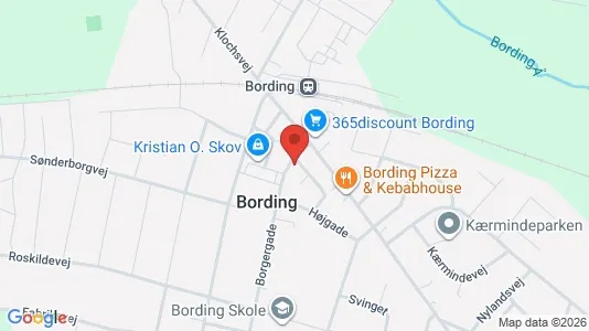 Apartments for rent i Bording - kort over placeringen