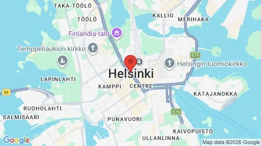 Apartments for rent i Helsinki Keskinen - kort over placeringen