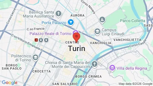 Rooms for rent i Turin - kort over placeringen