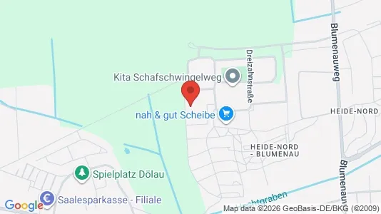 Apartments for rent i Halle (Saale) - kort over placeringen