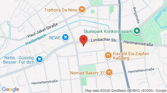Apartments for rent i Chemnitz - kort over placeringen
