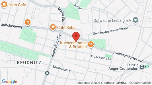 Apartments for rent i Leipzig - kort over placeringen