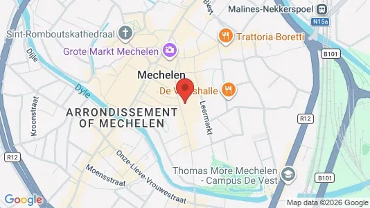 Apartments for rent i Mechelen - kort over placeringen