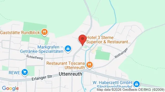 Apartments for rent i Erlangen-Höchstadt - kort over placeringen