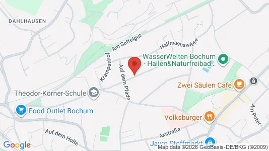 Apartments for rent i Bochum - kort over placeringen