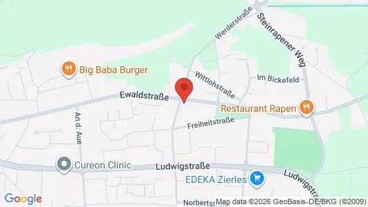 Apartments for rent i Recklinghausen - kort over placeringen