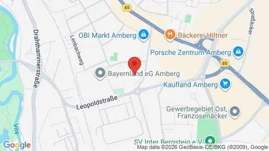 Apartments for rent i Amberg - kort over placeringen