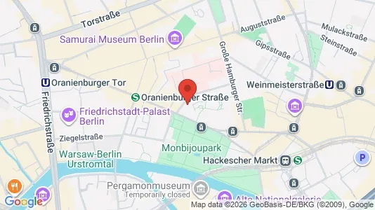Apartments for rent i Berlin Mitte - kort over placeringen